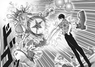 Sweet Mask against Pesky Clown in One Punch Man chapter 212 (Image via Shueisha)